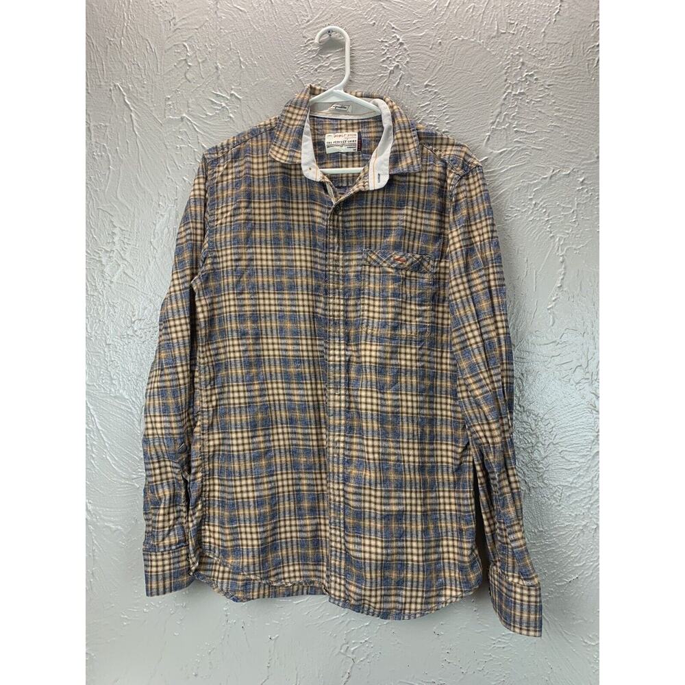 PLF3108 No Formalities Men's The Perfect Shirt‎ Plaid Flannel Shirt Size Large